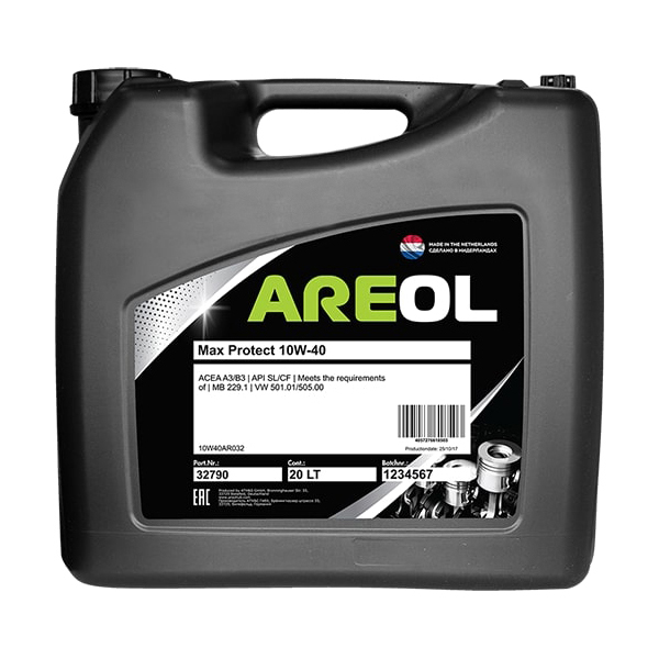 Моторное масло Areol Max Protect полусинтетическое 10W40 20л