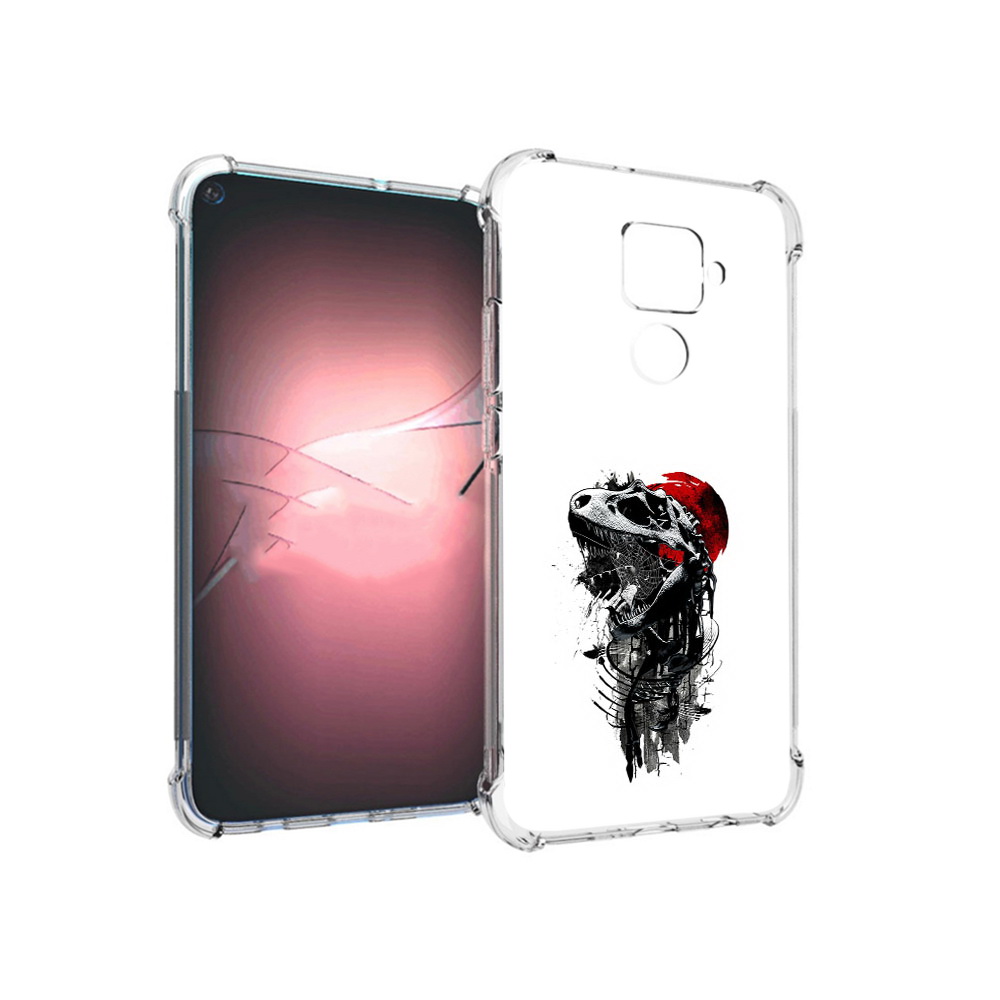 

Чехол MyPads Tocco для Huawei Nova 5i Pro вымерший динозавр, Прозрачный, Tocco