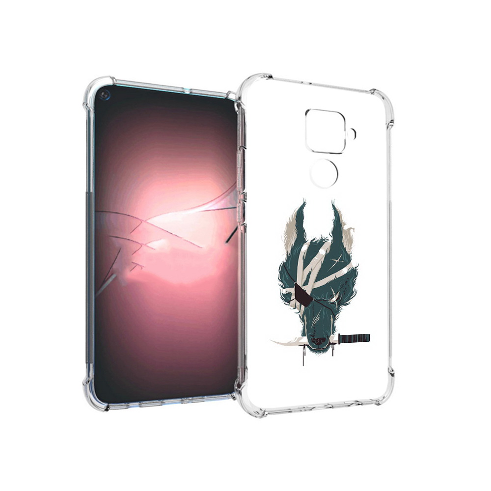 

Чехол MyPads Tocco для Huawei Nova 5i Pro волк-разбойник, Прозрачный, Tocco