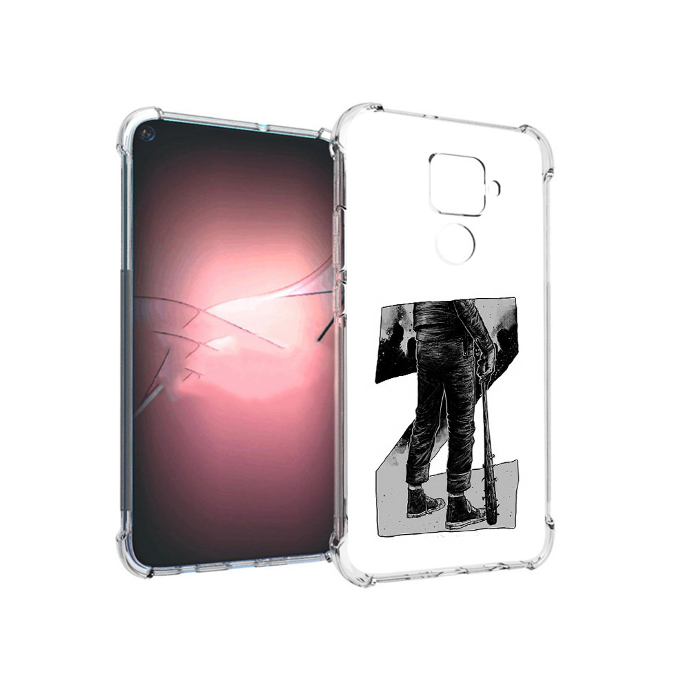 

Чехол MyPads Tocco для Huawei Nova 5i Pro воин черно белый, Tocco