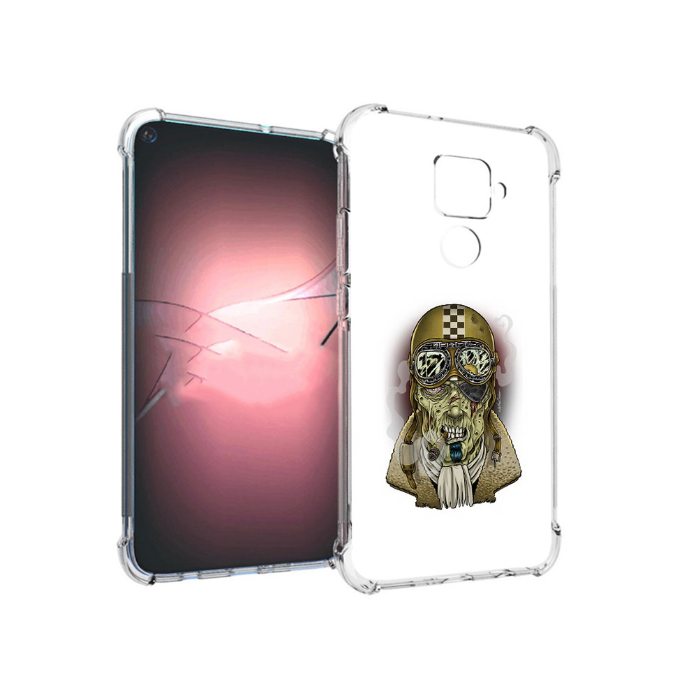 

Чехол MyPads Tocco для Huawei Nova 5i Pro военный зомби, Прозрачный, Tocco