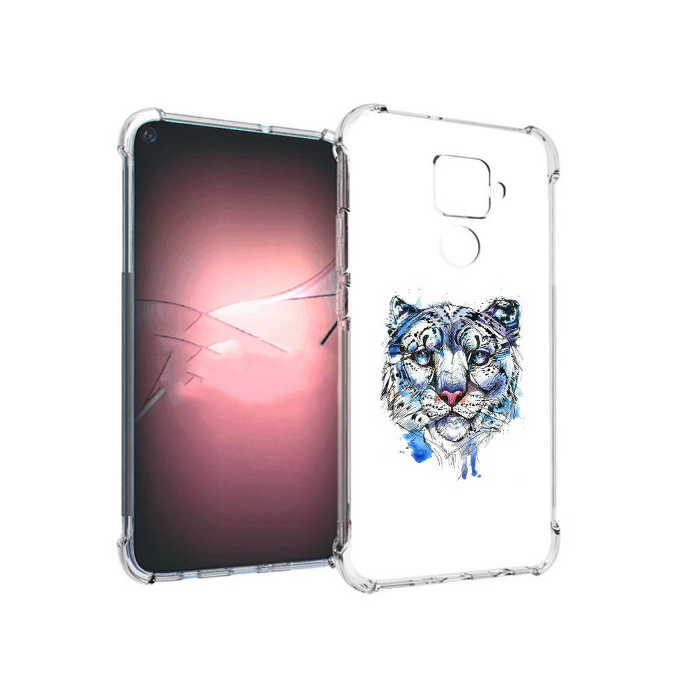 

Чехол MyPads Tocco для Huawei Nova 5i Pro водяной тигр, Прозрачный, Tocco
