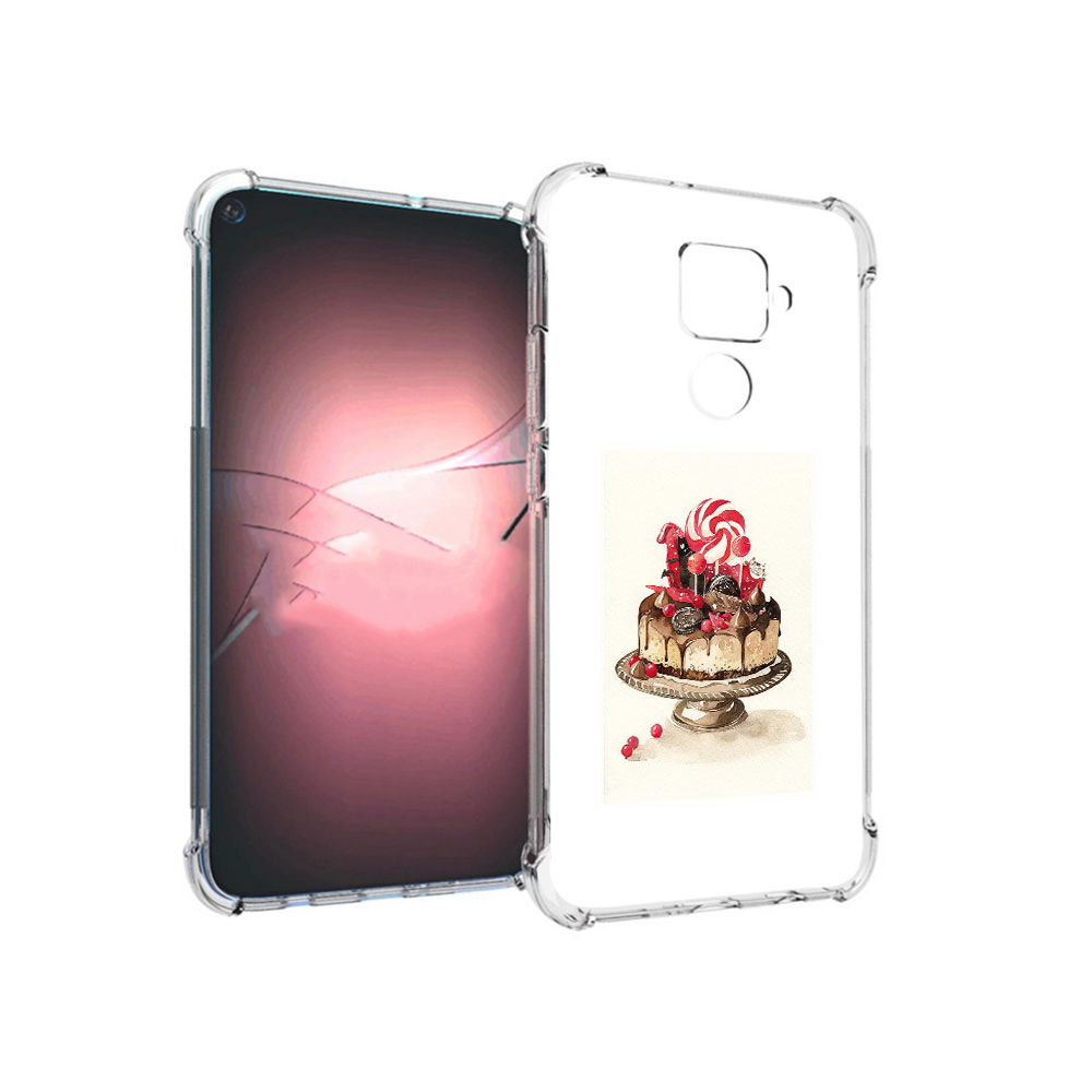 

Чехол MyPads Tocco для Huawei Nova 5i Pro вкусный торт, Прозрачный, Tocco