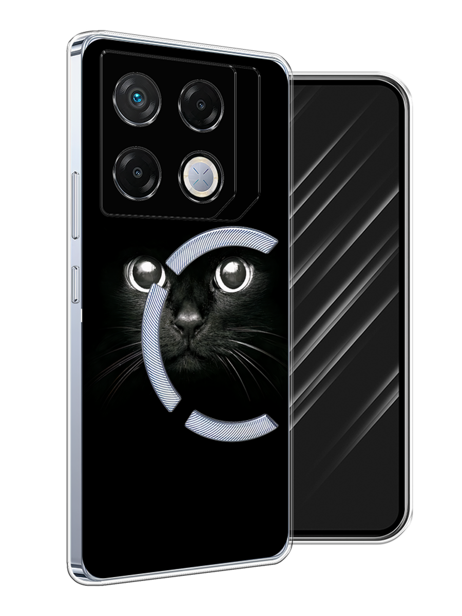 

Чехол Awog на Infinix GT 20 Pro "Взгляд черной кошки", Черный;белый;серый, 3106250-1