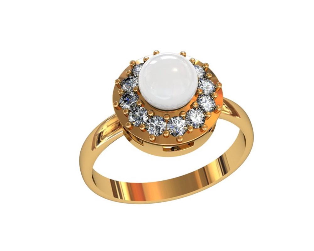 

Кольцо из серебра с жемчугом р., ПРИВОЛЖСКИЙ ЮВЕЛИР 232561-FA11ZM07, 232561-FA11ZM07