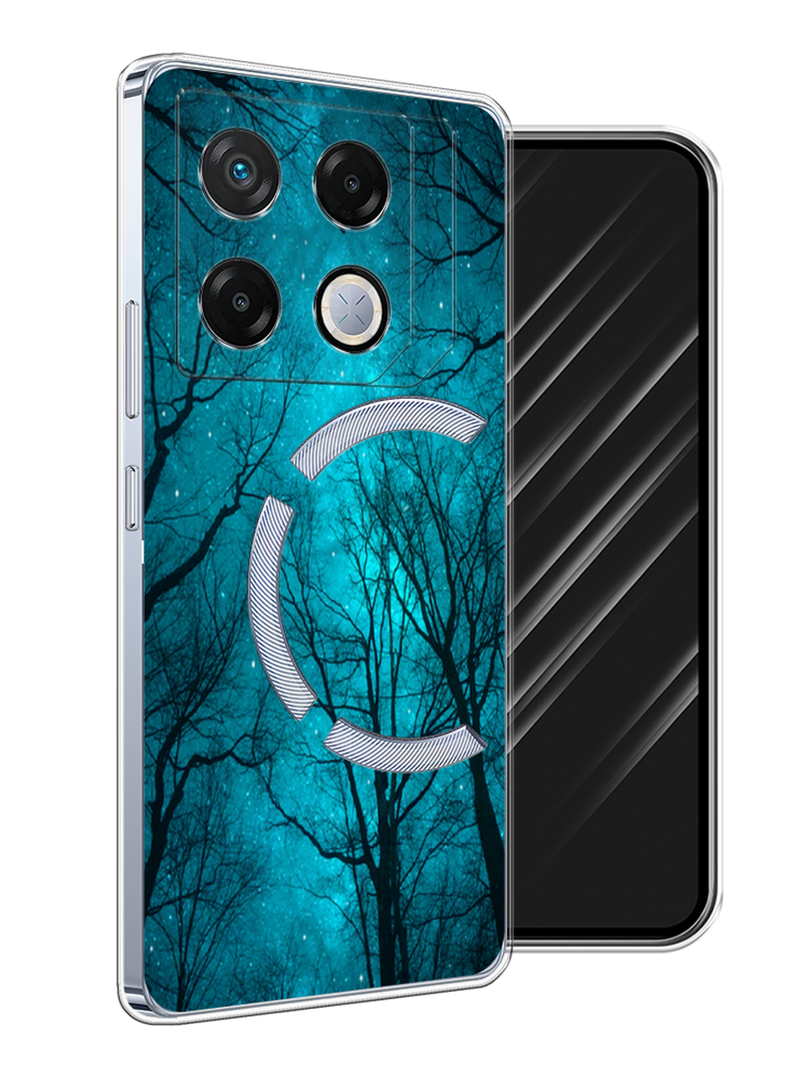 

Чехол Awog на Infinix GT 20 Pro "Сказочный лес", Черный;бирюзовый, 3106250-1