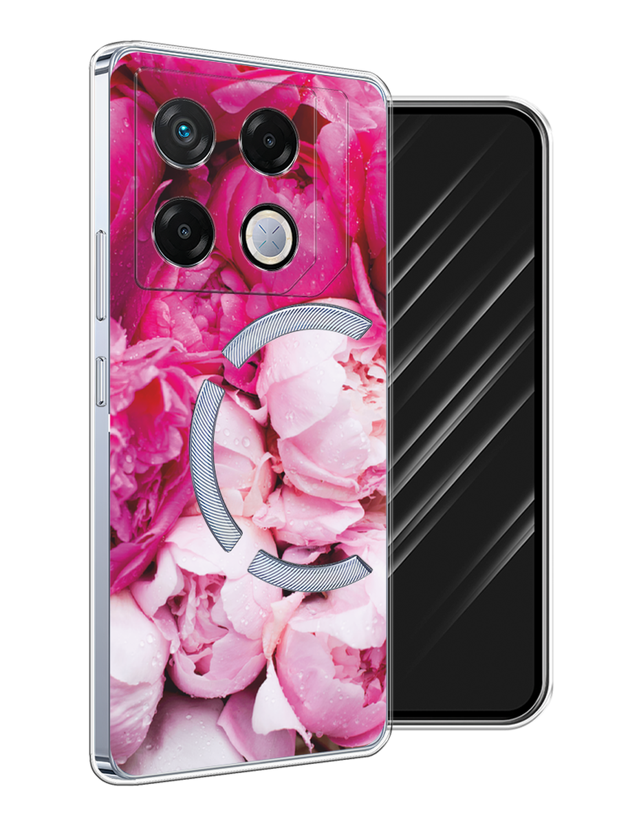 

Чехол Awog на Infinix GT 20 Pro "Пионы розово-белые", Белый;розовый, 3106250-1