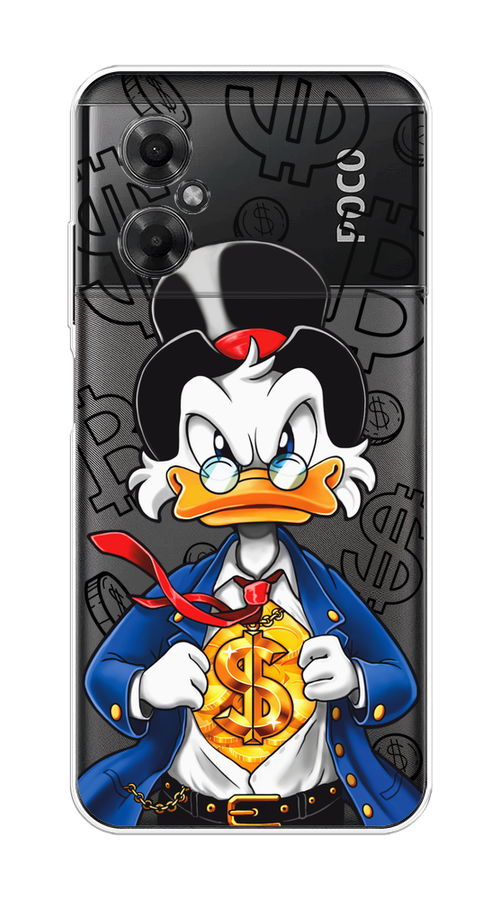 

Чехол на Xiaomi Poco M4 5G "Scrooge Goldman", Черный;белый;синий, 316550-1