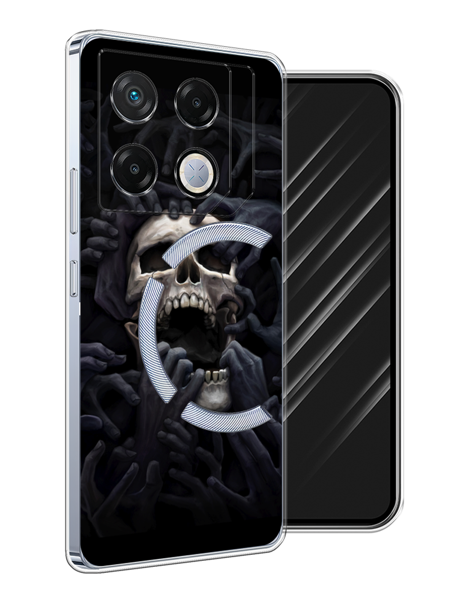 

Чехол Awog на Infinix GT 20 Pro "Череп 29", Черный;серый, 3106250-1