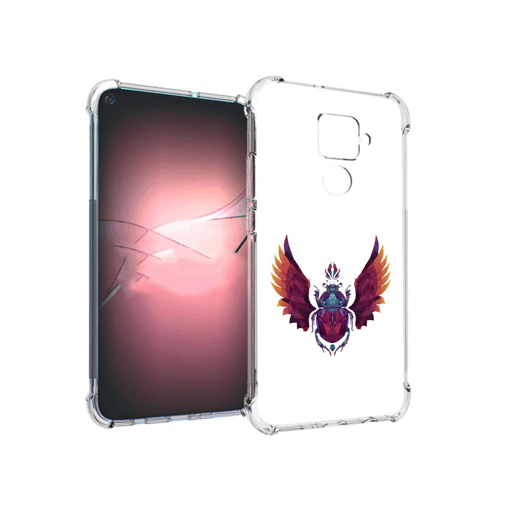 Чехол MyPads Tocco для Huawei Nova 5i Pro алмазный скоробей
