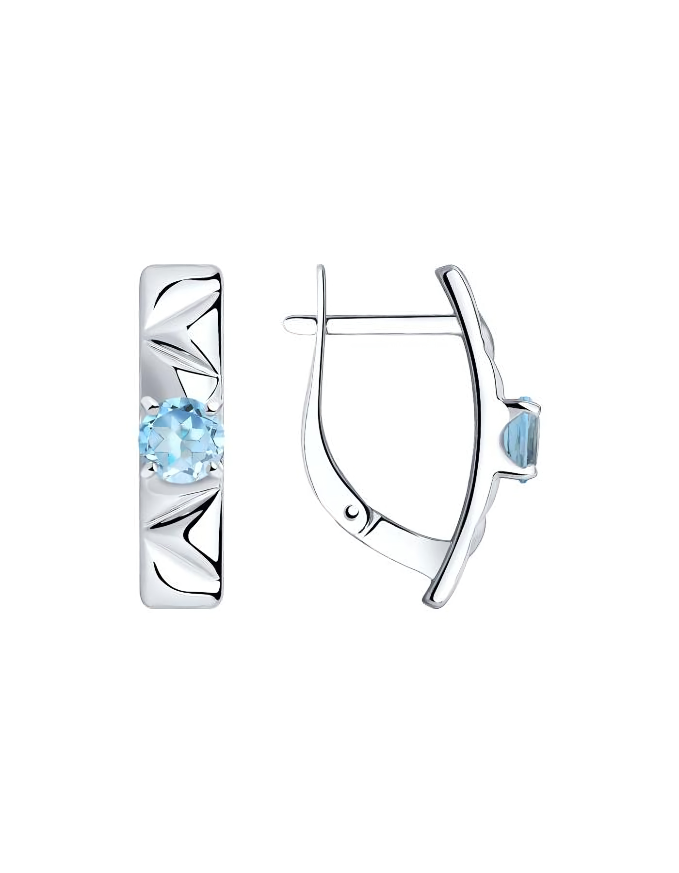 

Серьги из серебра TEO MAORI 894-320-00793-1, топаз, 894-320-00793-1