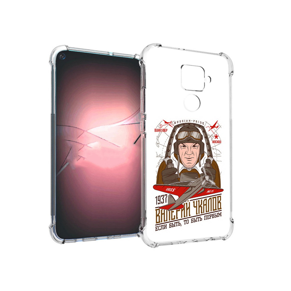 

Чехол MyPads Tocco для Huawei Nova 5i Pro Чкалов, Прозрачный, Tocco