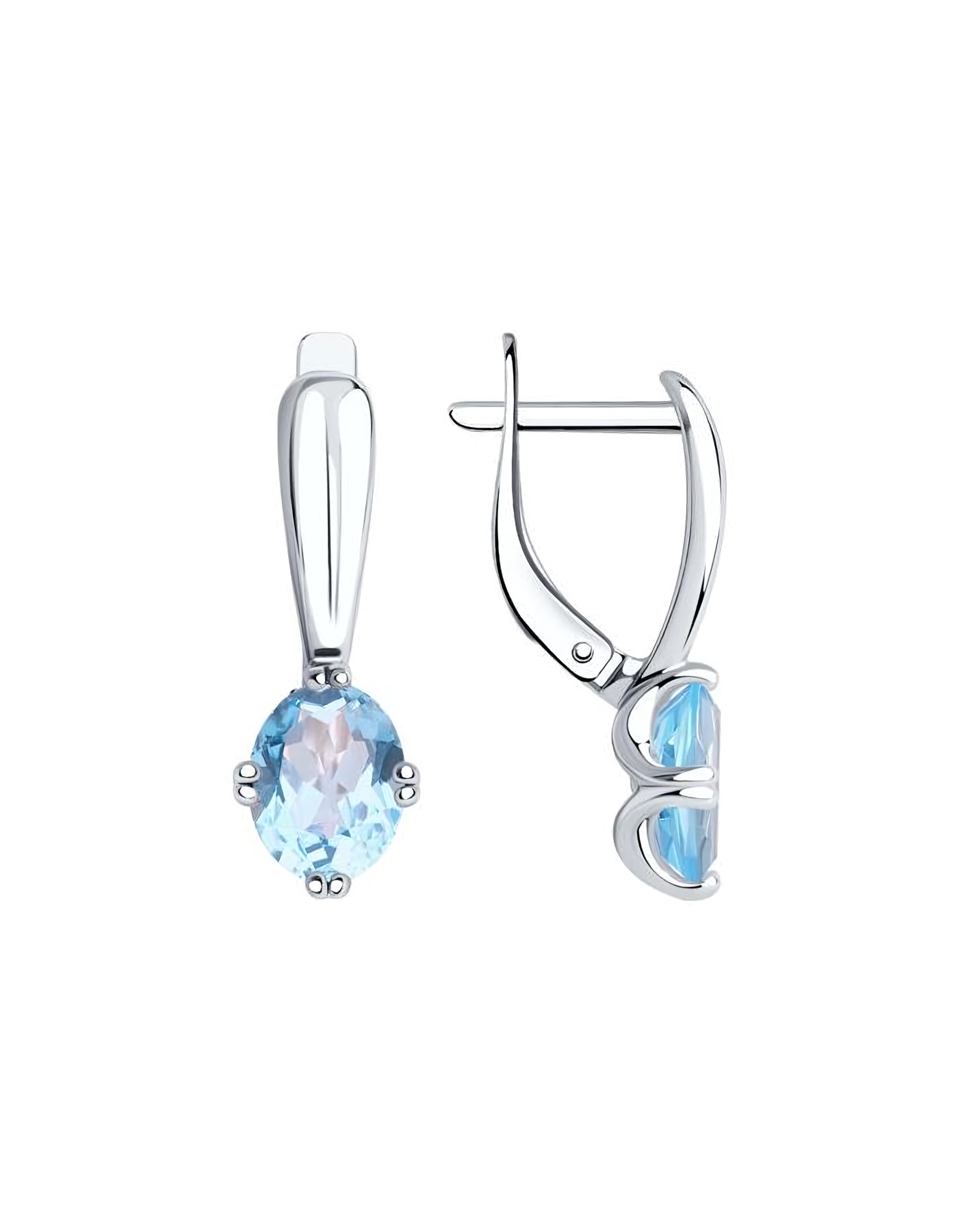 

Серьги из серебра TEO MAORI 894-320-00635-1, топаз, 894-320-00635-1