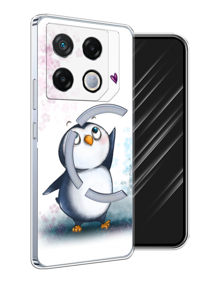 

Чехол Awog на Infinix GT 20 Pro "Пингвин и сердечко", Белый, 3106250-1