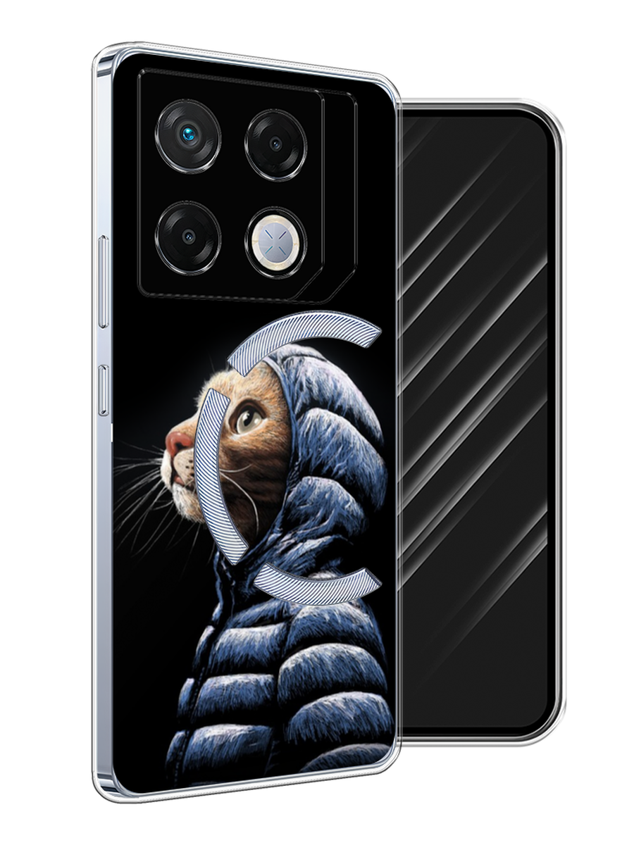 

Чехол Awog на Infinix GT 20 Pro "Кот в капюшоне", Черный;бежевый;синий, 3106250-1