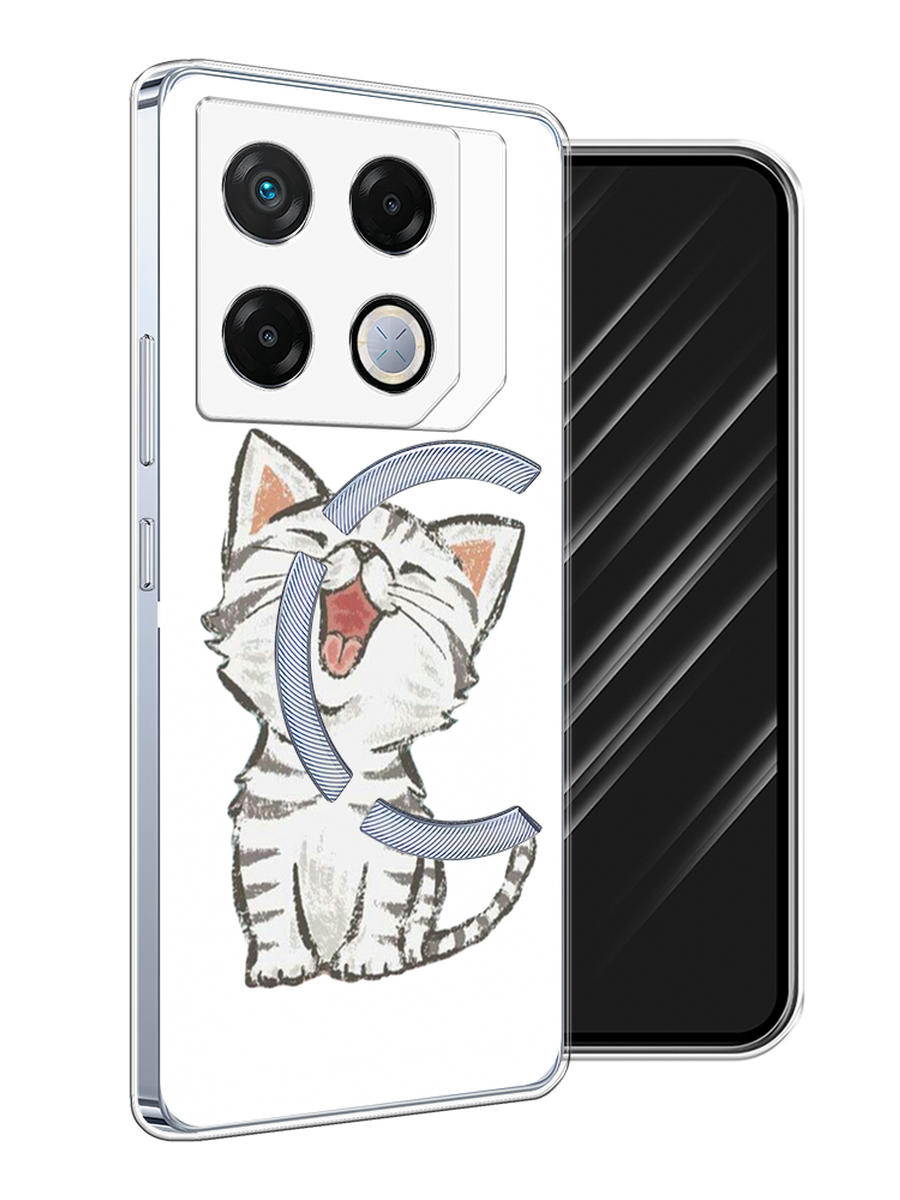 

Чехол Awog на Infinix GT 20 Pro "Котенок рисованный", Серый;белый, 3106250-1