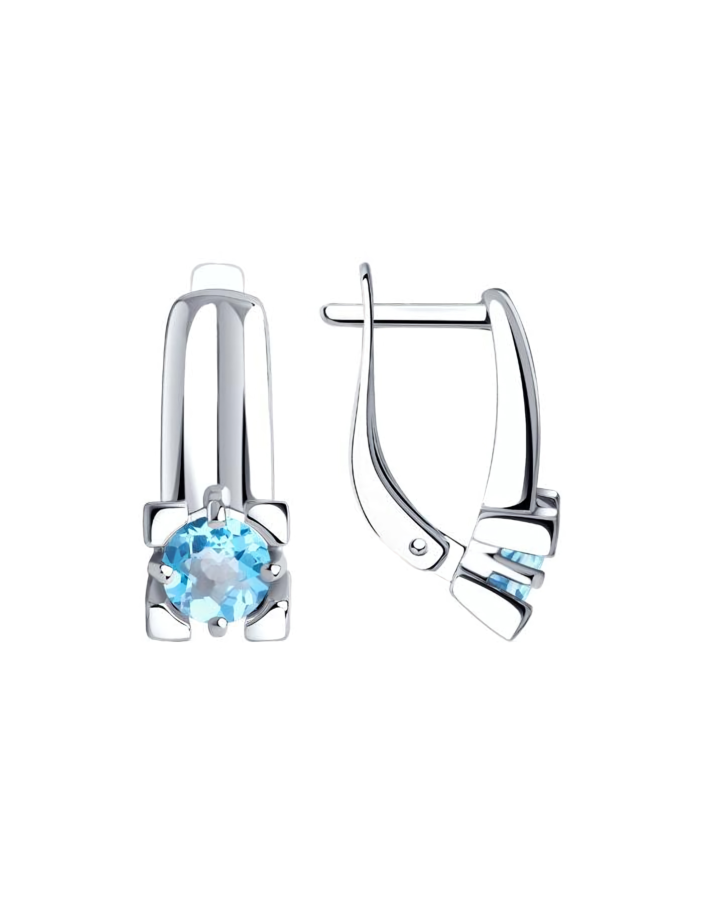 

Серьги из серебра TEO MAORI 894-320-00593-1, топаз, 894-320-00593-1