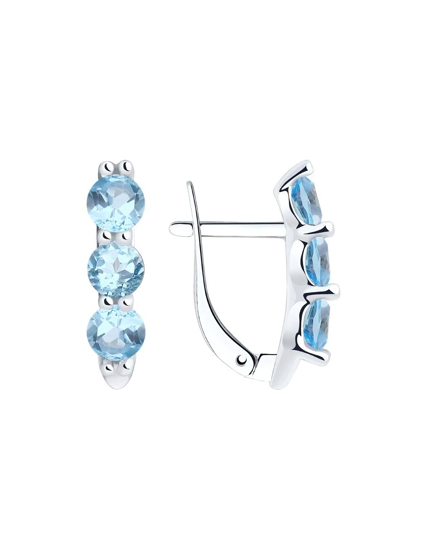 

Серьги из серебра TEO MAORI 894-320-00588-1, топаз, 894-320-00588-1
