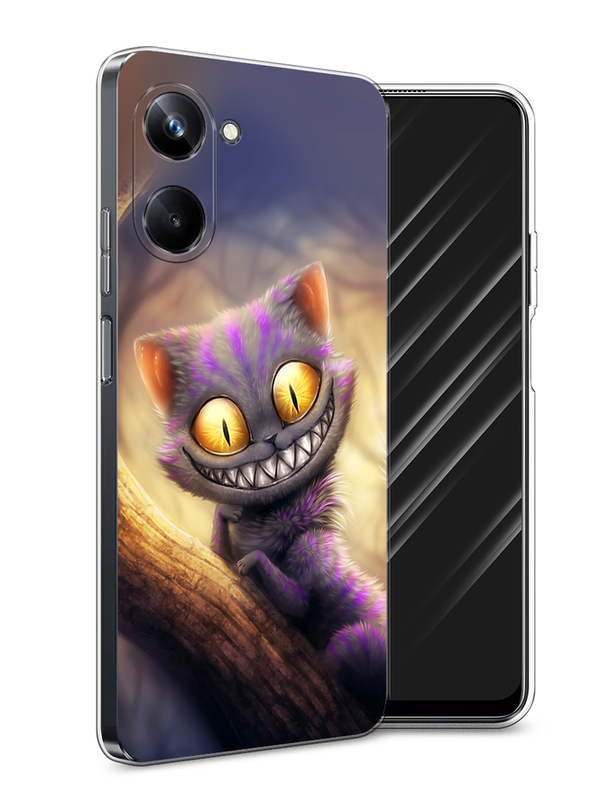 

Чехол Awog на Realme 10 Pro "Cheshire Cat", Фиолетовый;желтый, 2512550-1