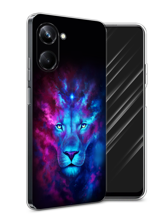 

Чехол Awog на Realme 10 Pro "Космический лев", Голубой, 2512550-1