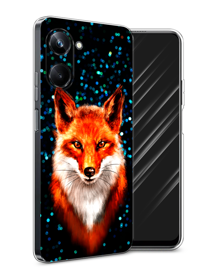 

Чехол Awog на Realme 10 Pro "Волшебная лиса", Оранжевый;черный;белый, 2512550-1