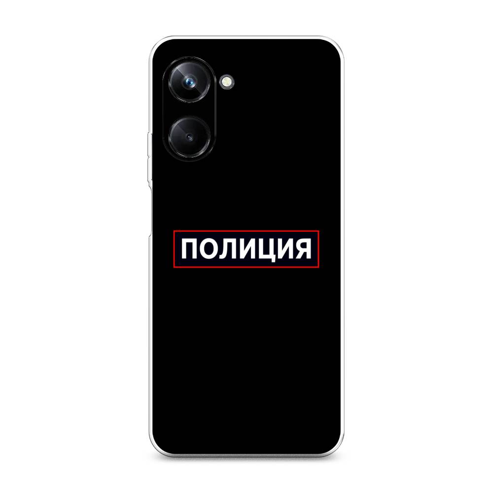 

Чехол Awog на Realme 10 Pro "Police logo", Черный;белый;красный, 2512550-5