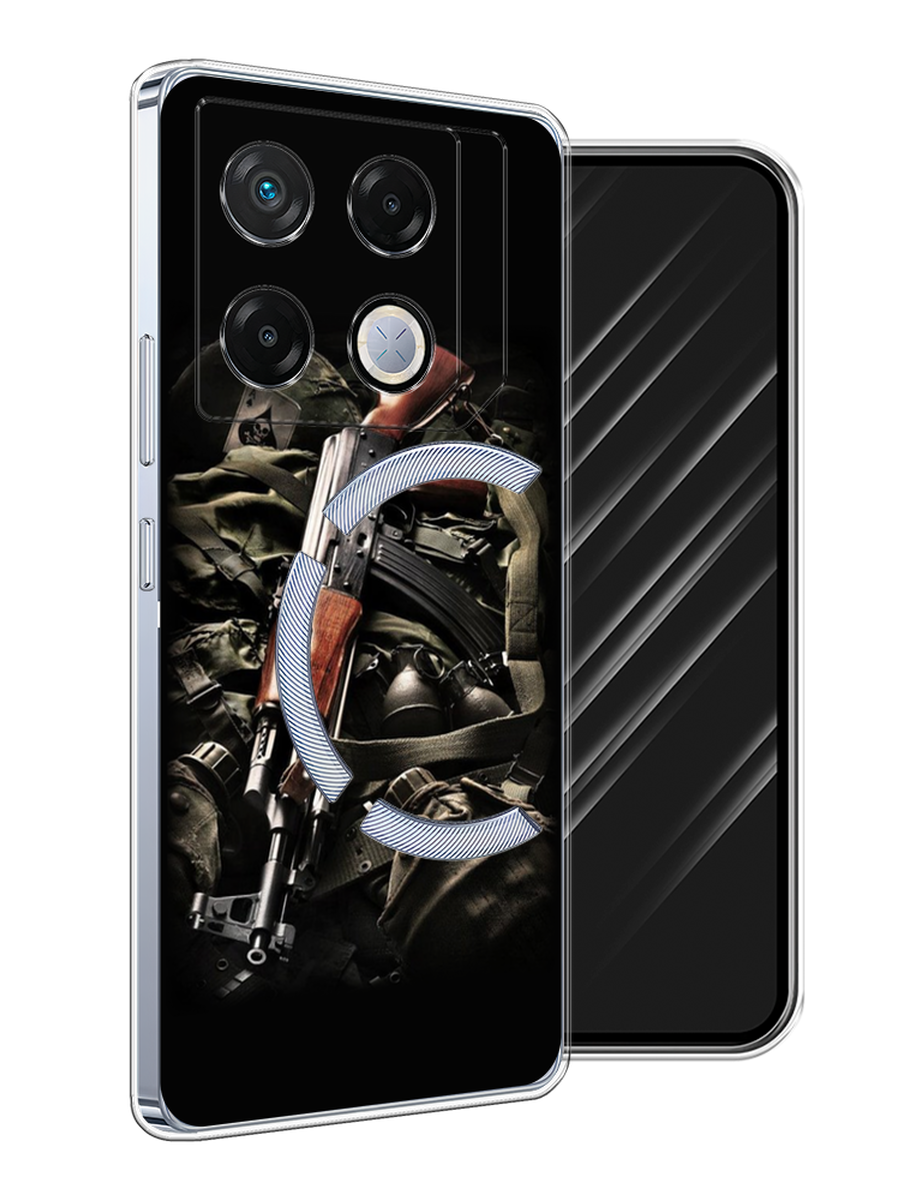 

Чехол Awog на Infinix GT 20 Pro "Автомат", Черный;коричневый;серый, 3106250-1