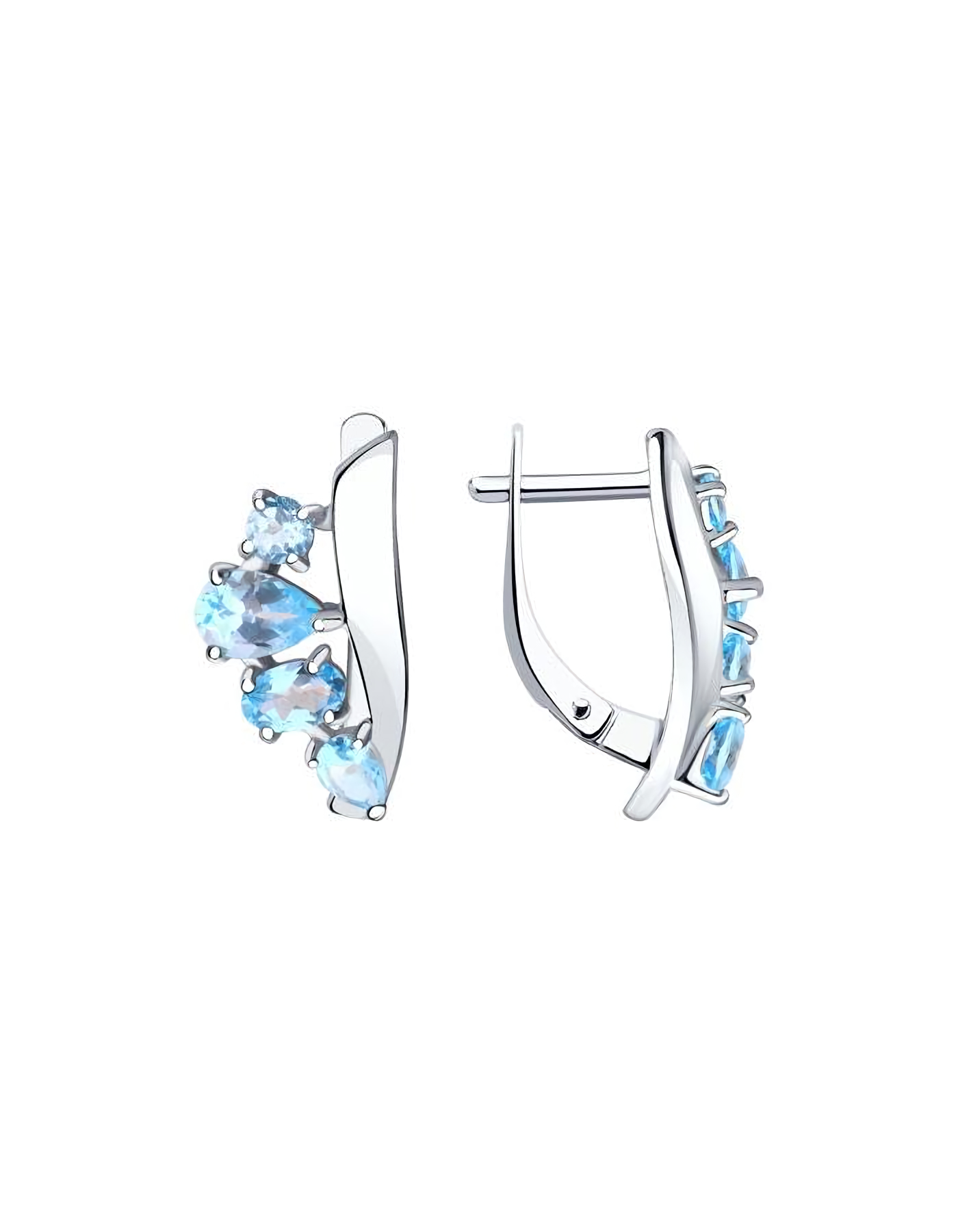 

Серьги из серебра TEO MAORI 894-320-00450-1, топаз, 894-320-00450-1
