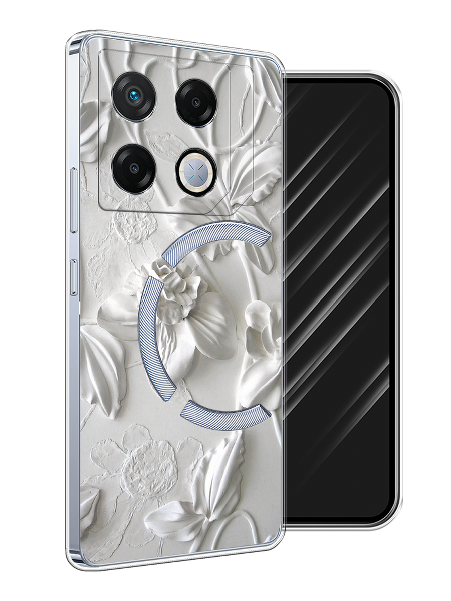 

Чехол Awog на Infinix GT 20 Pro "Гипсовые цветы", Бежевый;коричневый;серый, 3106250-1