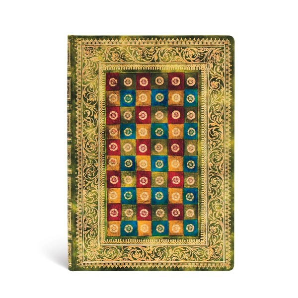 

Записная книжка Paperblanks Venetian Mornings Verde Midi лин. 130*180мм, 144стр, Midi