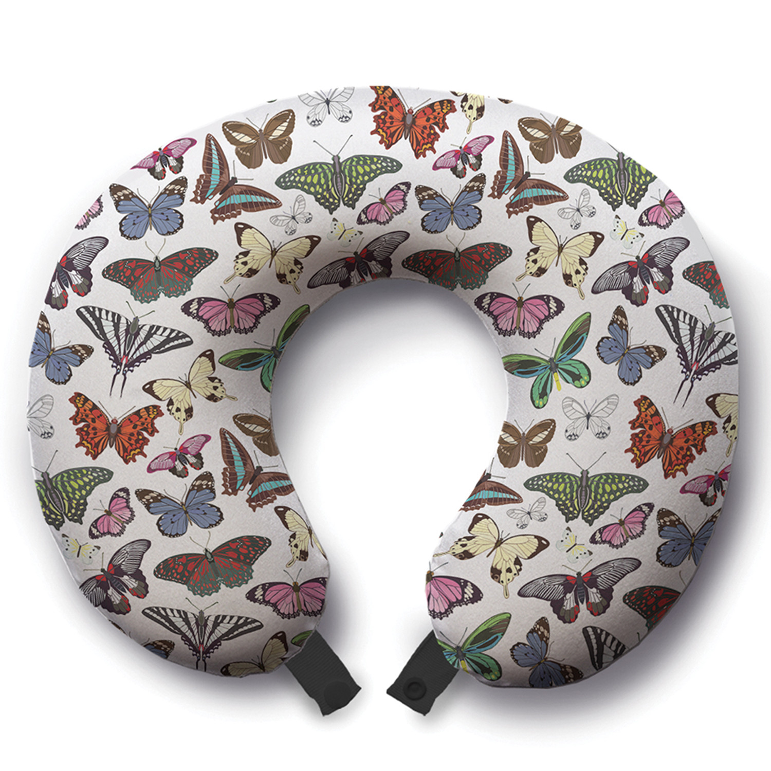 

Дорожная подушка для шеи Ambesonne "Полет бабочек" trp_422901, розовый, Полет бабочек