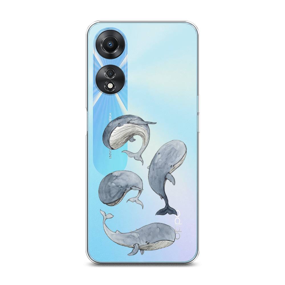 

Чехол Awog на Oppo A58 5G "Киты", Голубой;белый;прозрачный, 2512450-1