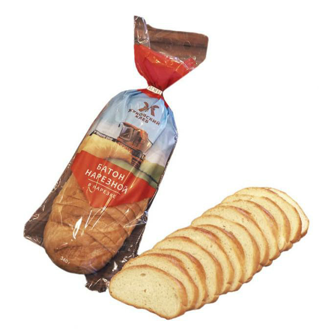 Хлеб Жуковский хлеб Батон Особый пшеничный в нарезке 340 г