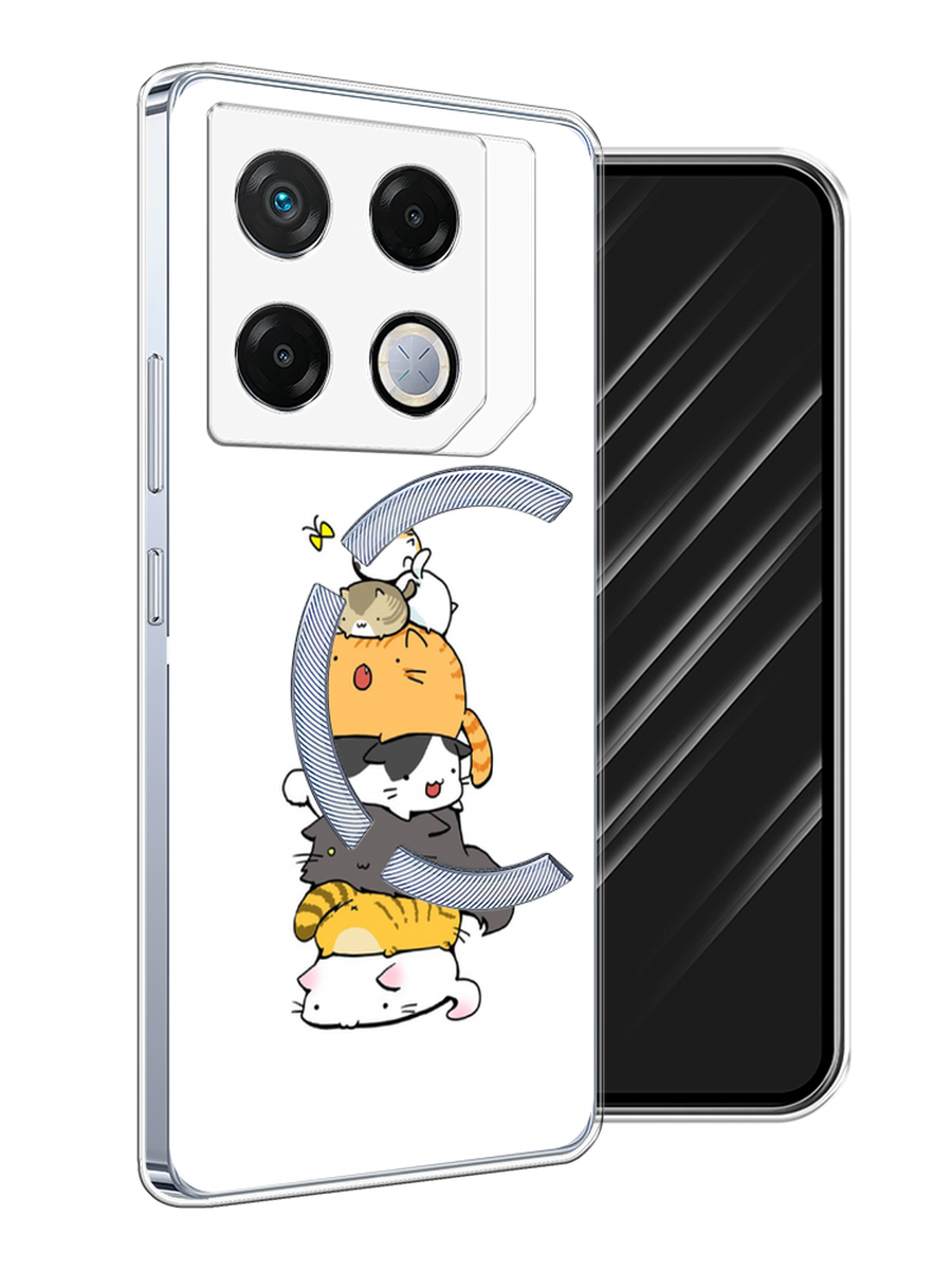 

Чехол Awog на Infinix GT 20 Pro "Бутерброд из котиков", Коричневый;белый;серый, 3106250-1