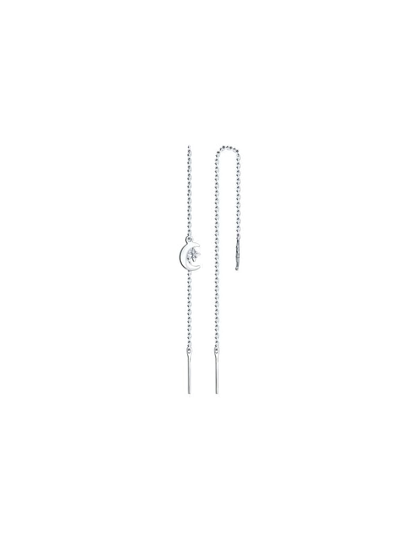 

Серьги продевки из серебра TEO MAORI 894-123-01439-1, фианит, 894-123-01439-1