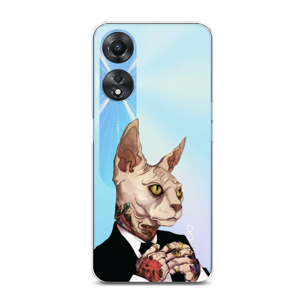 

Чехол Awog на Oppo A58 5G "Татуированный сфинкс", Бежевый;черный;красный, 2512450-7