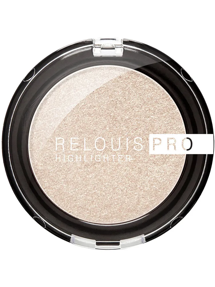 Хайлайтер для лица Relouis Pro Highlighter компактный, тон 02 Champagne, 4 г