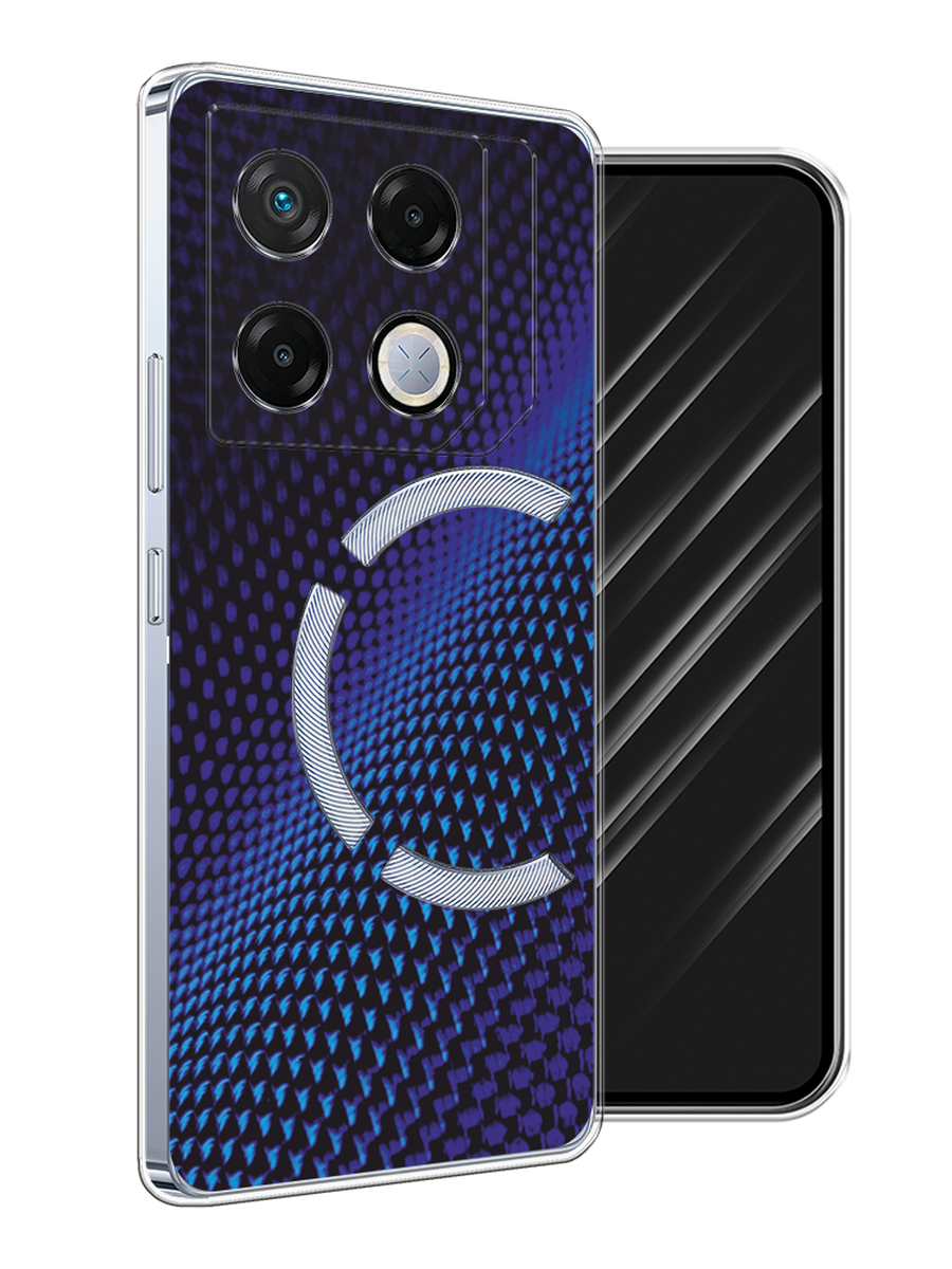 

Чехол Awog на Infinix GT 20 Pro "Синий карбон", Черный;синий, 3106250-1