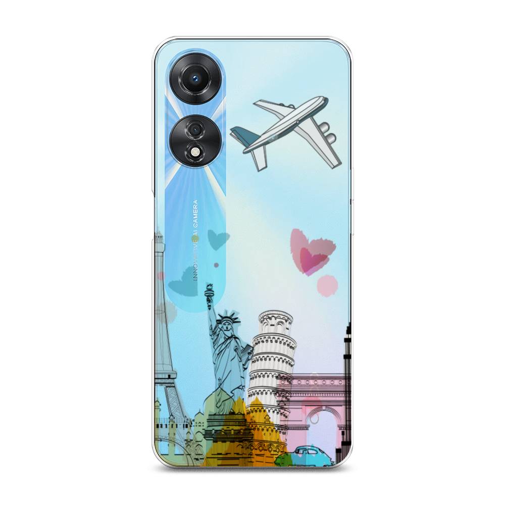 

Чехол Awog на Oppo A58 5G "Самолет путешествий", Желтый, 2512450-10
