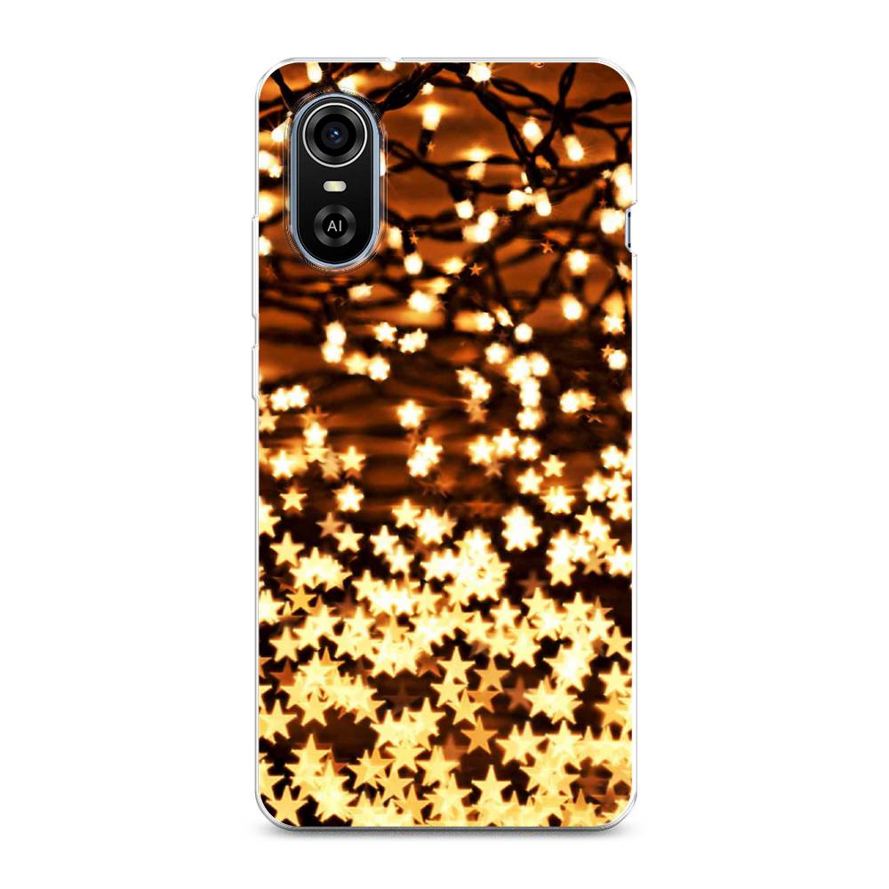 

Чехол на ZTE Blade A31 Plus "Новогодняя гирлянда", Золотистый, 135750-5