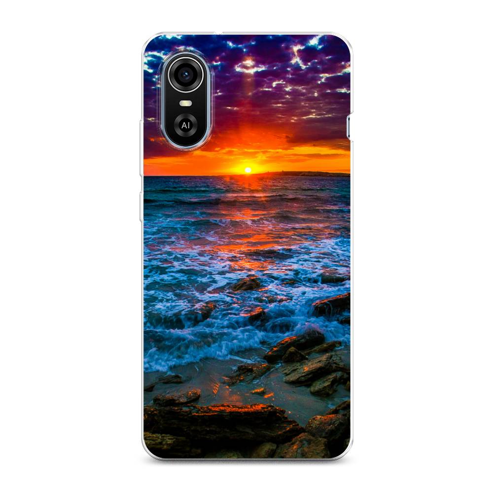 

Чехол на ZTE Blade A31 Plus "Закат 1", Оранжевый;синий, 135750-2