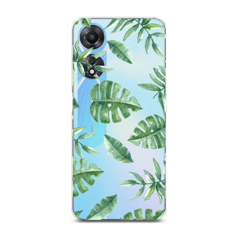 

Чехол Awog на Oppo A58 5G "Нарисованные пальмовые листья", Зеленый, 2512450-4