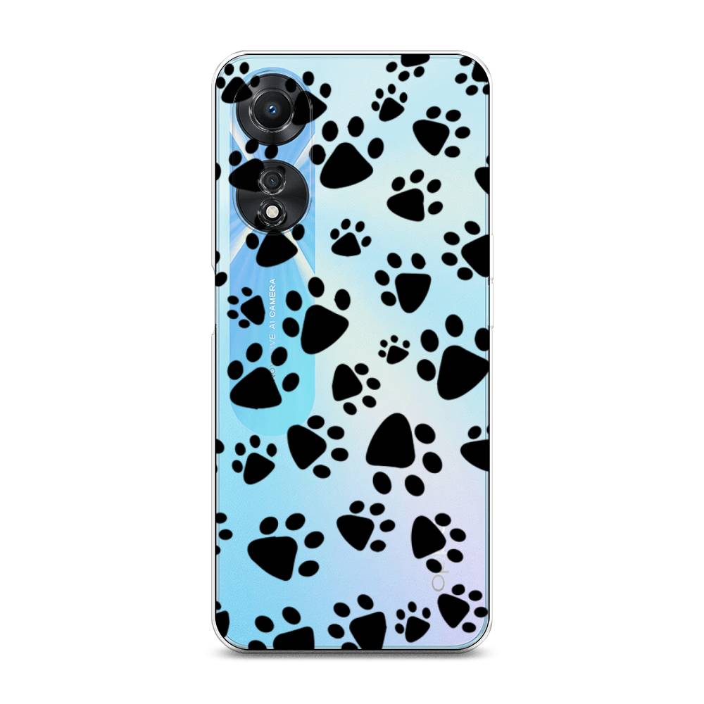

Чехол Awog на Oppo A58 5G "Лапки черные", Черный, 2512450-2