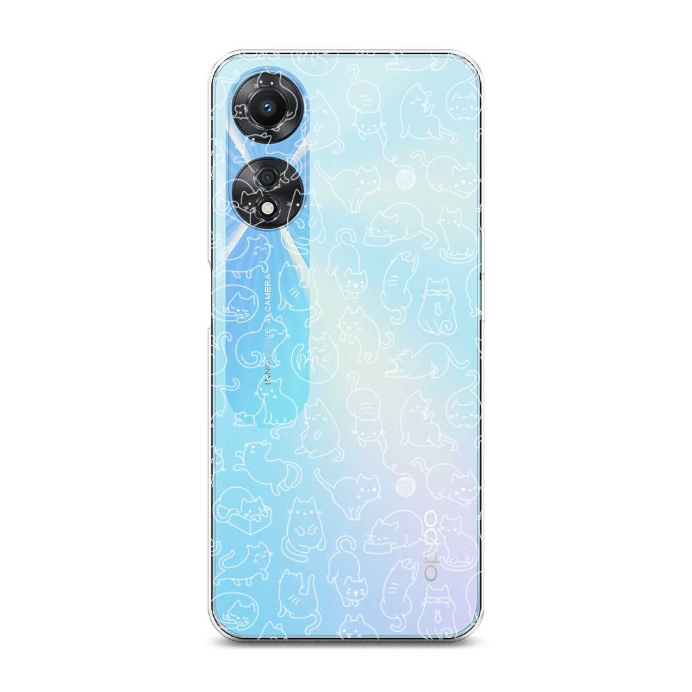 

Чехол Awog на Oppo A58 5G "Шкодливые котики", Прозрачный;бежевый, 2512450-2