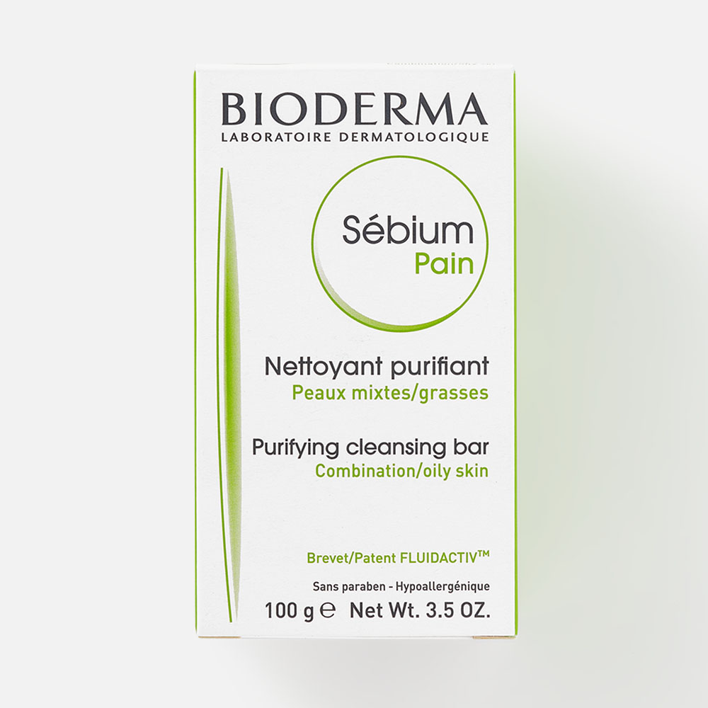 Мыло для кожи BIODERMA Sebium Purifying Cleansing Bar очищающее, 100 г тоник для жирной кожи ac treacalm purifying toner