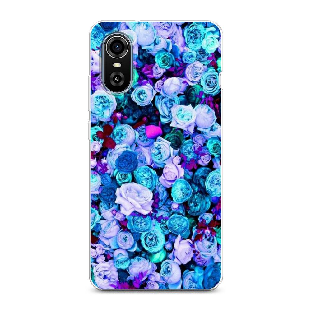 

Чехол для ZTE Blade A31 Plus "Цветочный ковер", Фиолетовый, 135750-2