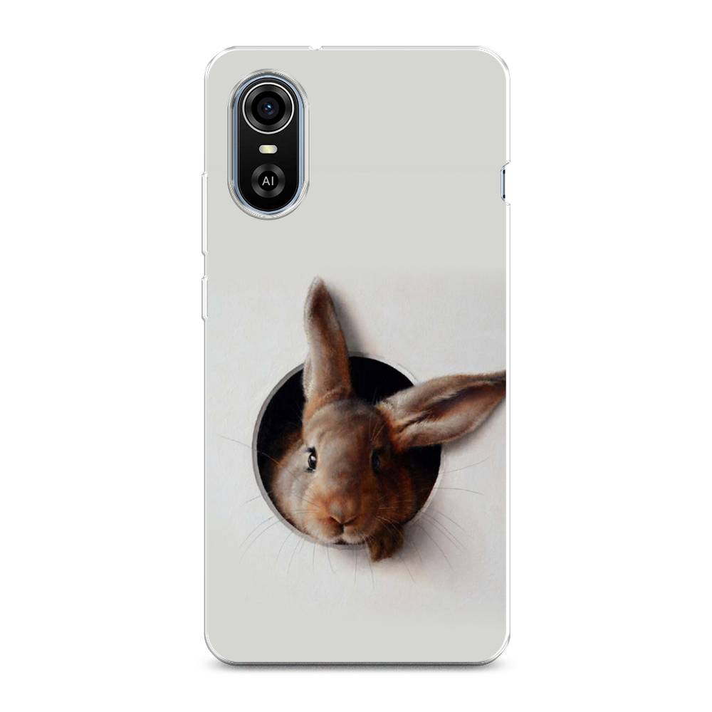

Чехол на ZTE Blade A31 Plus "Любопытный кролик", Серый;коричневый, 135750-1