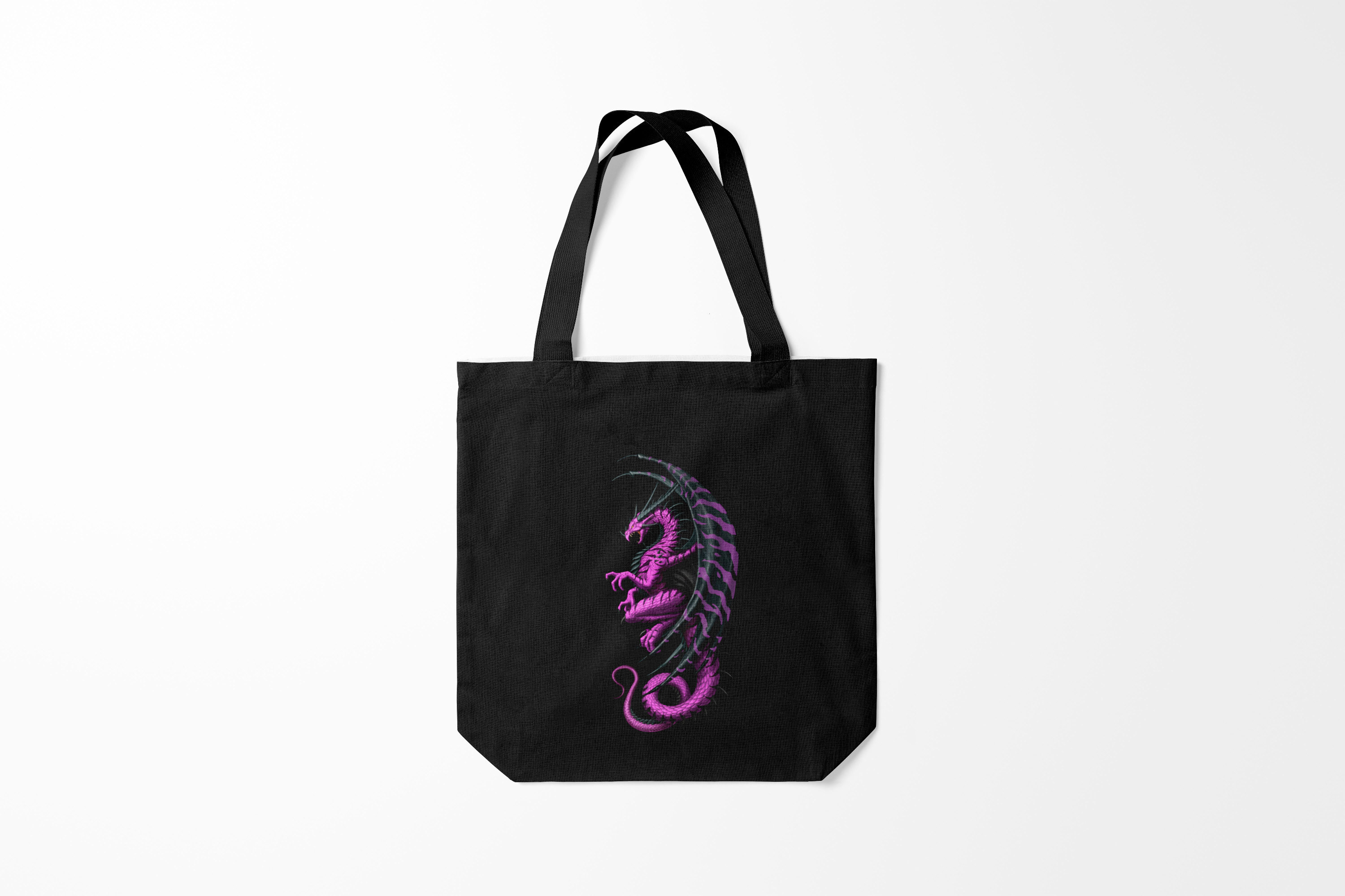 

Сумка шoппер унисекс Burnettie Драконы Purple Dragon, черный, Драконы Purple Dragon