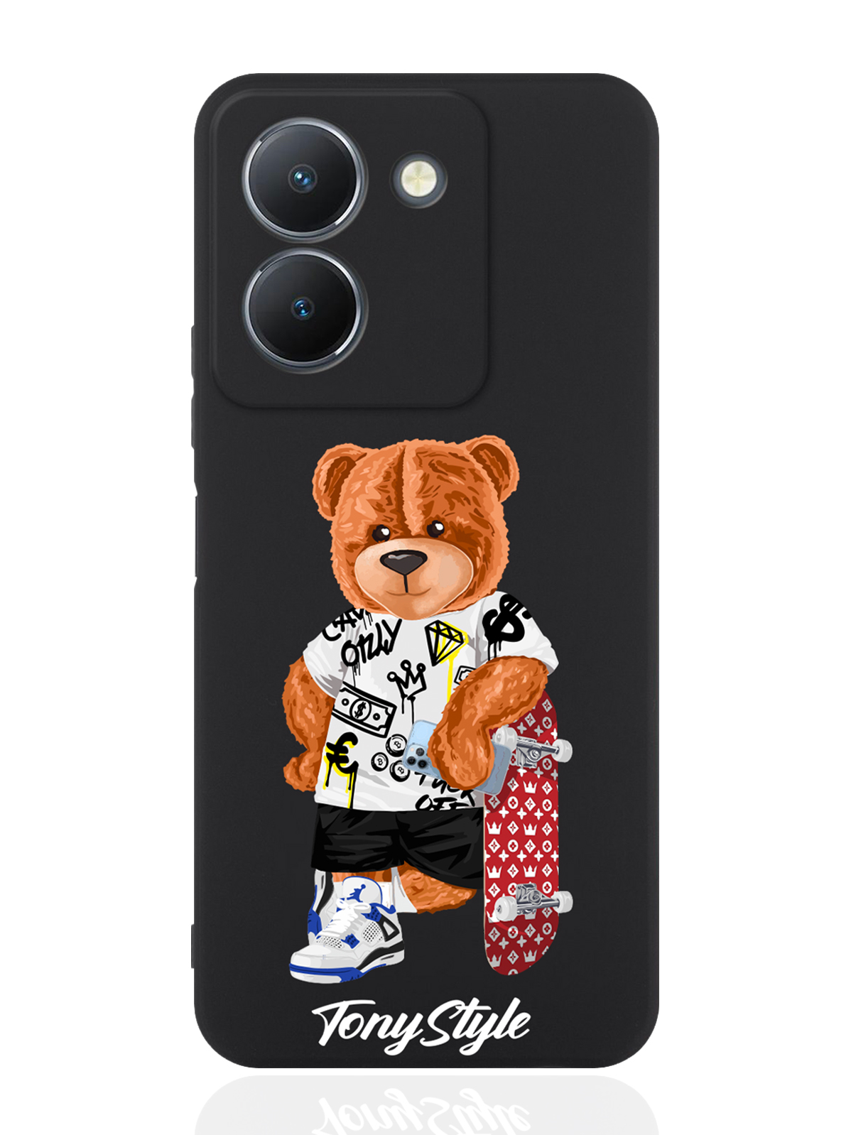 

Чехол для смартфона Vivo Y36 4G Tony Style со скейтом черный, Коричневый;черный;красный