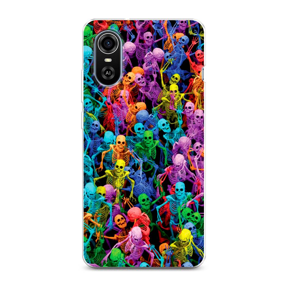 

Чехол для ZTE Blade A31 Plus "Вечеринка скелетов", Фиолетовый;желтый;оранжевый, 135750-6